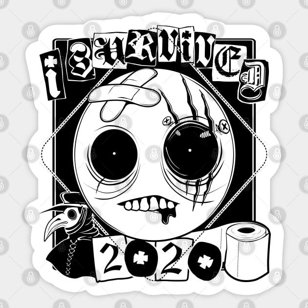 I survived 2020 Sticker by Von Kowen